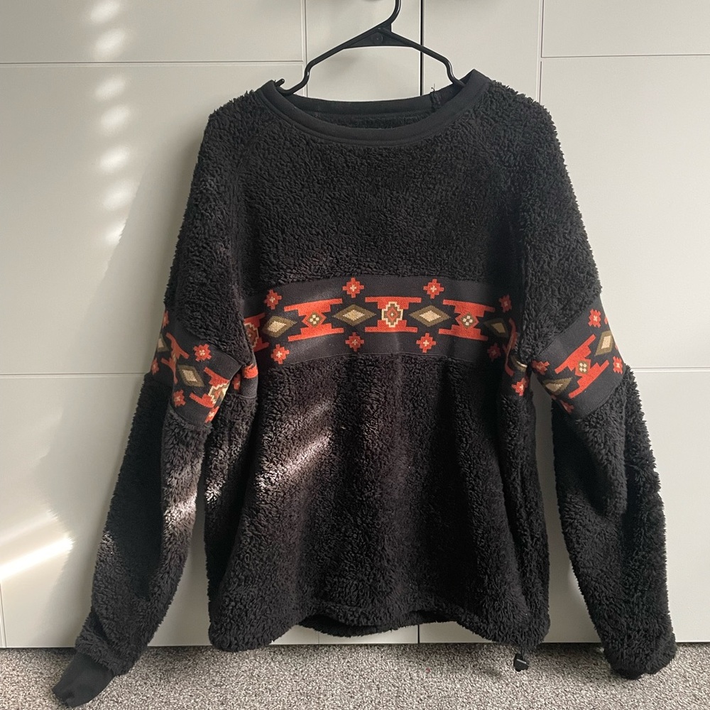 UO Sherpa Aztec Print Sweater